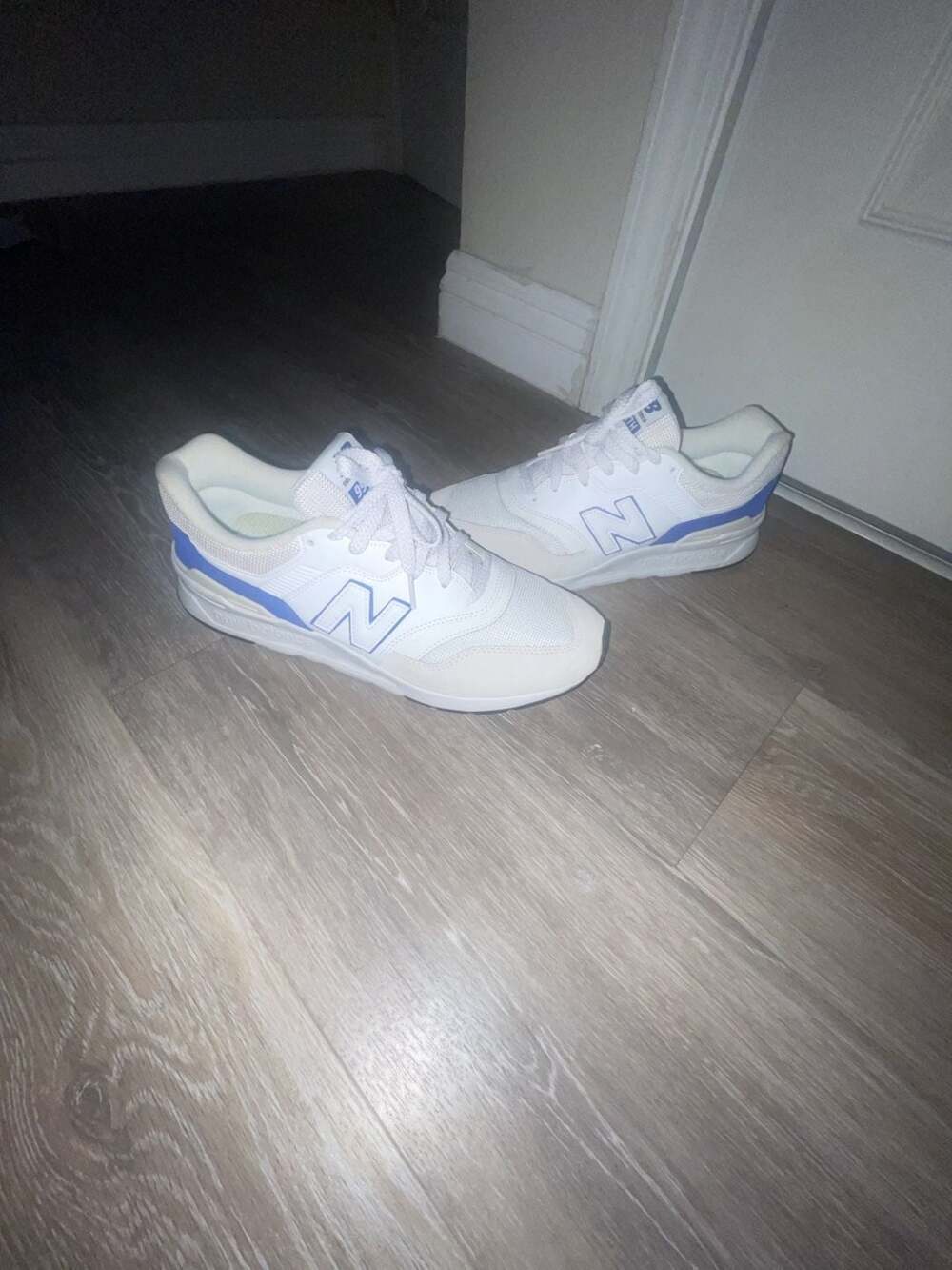 New Balance 997H White/Blue CM997HOF Men's Athletic Shoes Size 10